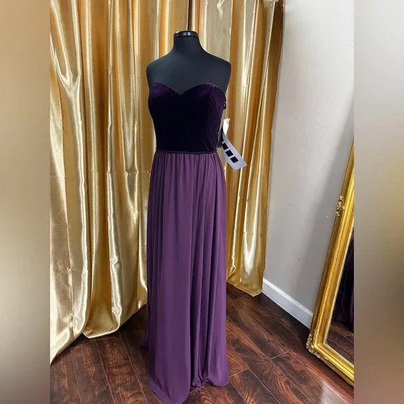 morilee bridesmaid dresses for sale Zapakasa Women Dusty Rose Tulle A-Line Long Bridesmaid Dress V-Neck Long  Sleeves Wedding Guest Dress main image 1